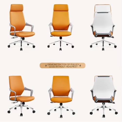 Ghế văn phòng bọc da màu cam: SG - 672-1 - $hienthicat